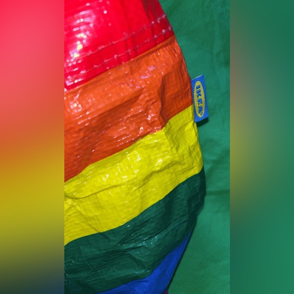 Free gift w/purchase IKEA medium size rainbow 🌈 bag excellent preloved condition - Picture 2 of 3